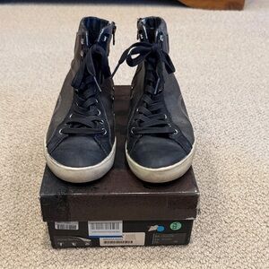 Women's Black High-Top Sneakers